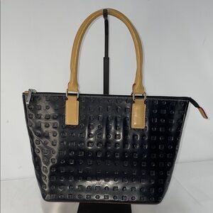 ARCADIA ITALIAN GENUINE PATENT LEATHER TOTE FTL-02-068